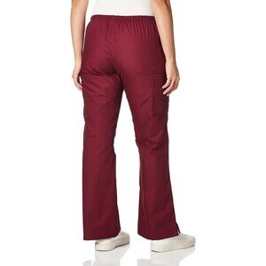 WonderWink Women's size 2XL Tall Wine Scrubs Romeo Six-Pocket Flare Leg Pant NEW